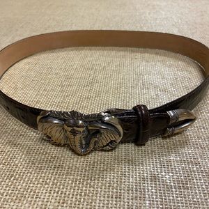Brighton women’s brown belt, size M